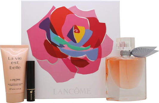 Lancome La Vie Est Belle Gift Set 50ml EDP + 50ml Body Lotion + 2ml Mascara