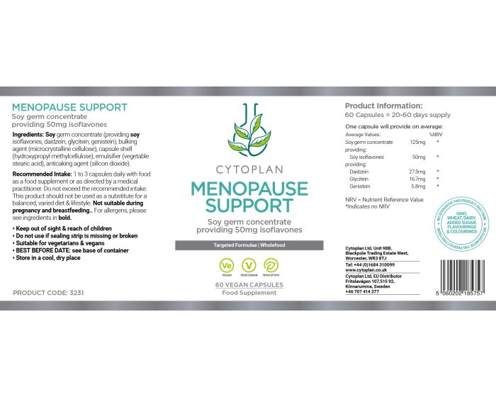Cytoplan Menopause Support - 60s