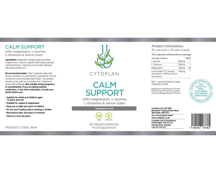 Cytoplan Calm Support 60s