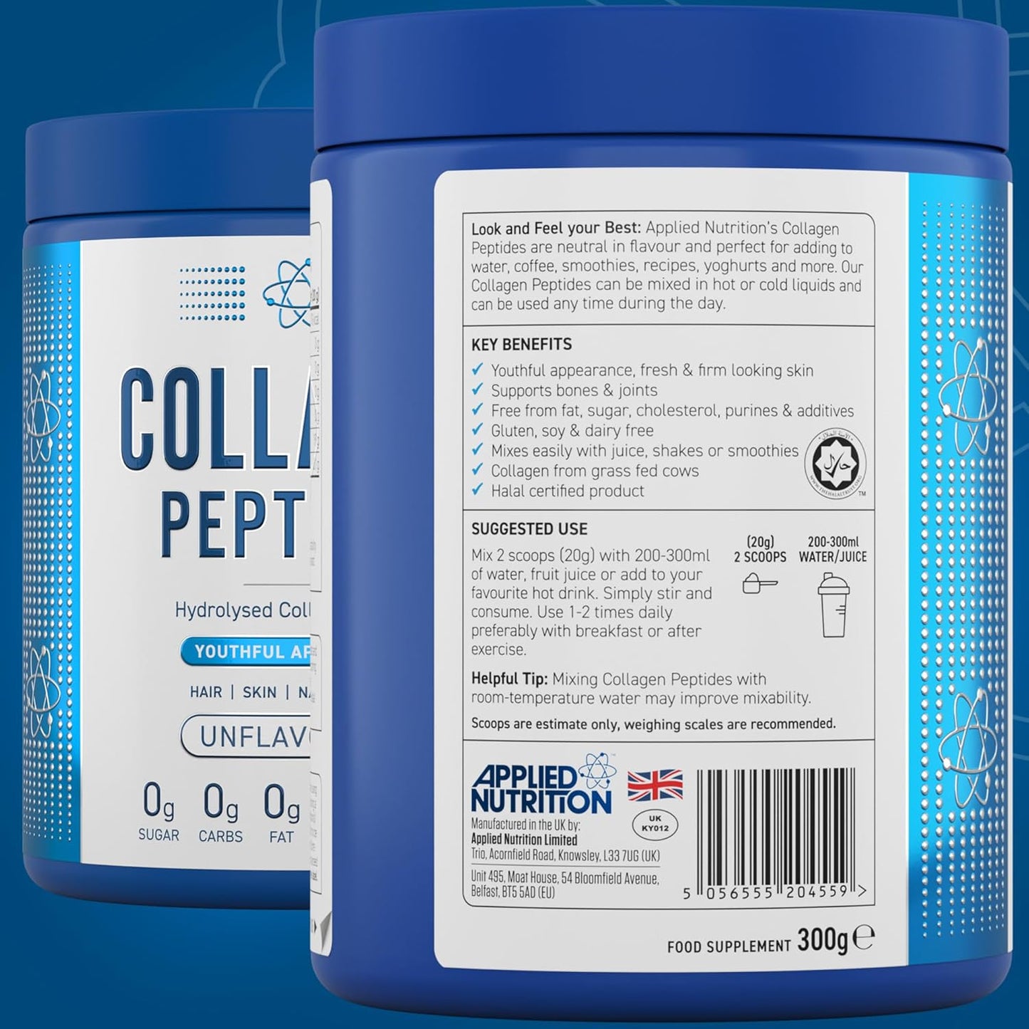 Applied Nutrition Collagen Peptides 300g Unflavoured