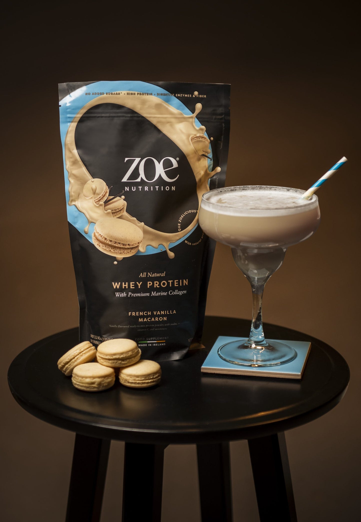 Zoe Nutrition Whey Protein with Premium Marine Collagen 454 grams