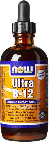 NOW Foods Vitamin B-12 Ultra Liquid 118 ml
