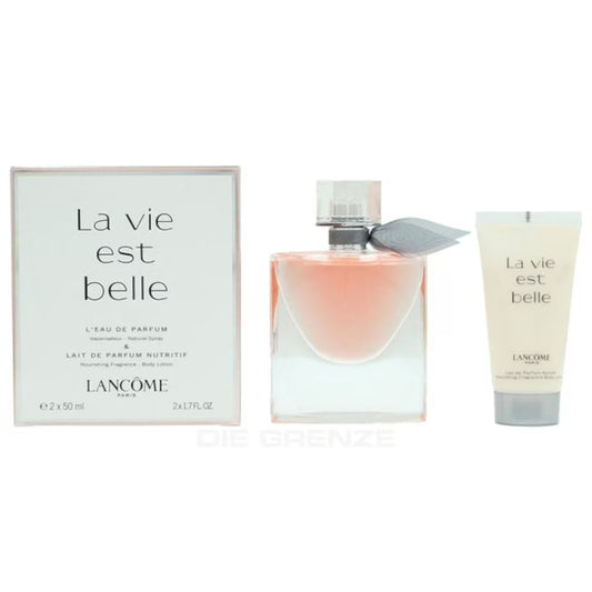 Lancome La Vie Est Belle L'Eau de Parfum Gift Set 50ml Spray + 50ml Body Lotion