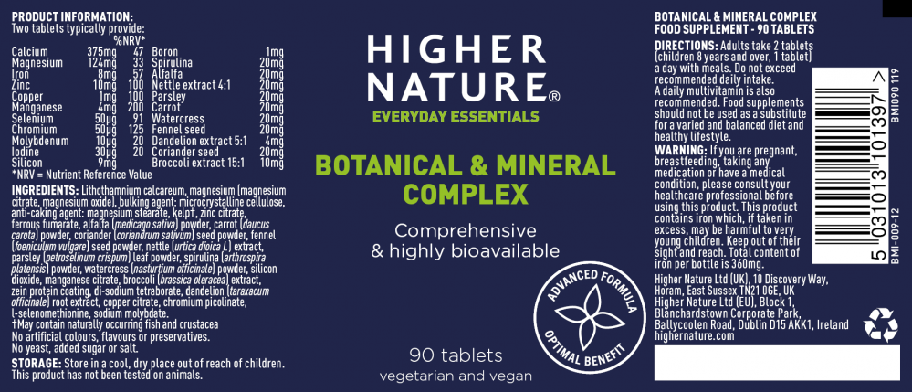 Higher Nature Botanical & Mineral Complex 90's