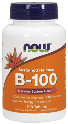 NOW Foods Vitamin B-100 Sustained Release 100 tabs