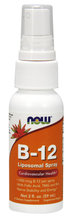 NOW Foods Vitamin B-12 Liposomal Spray 59 ml