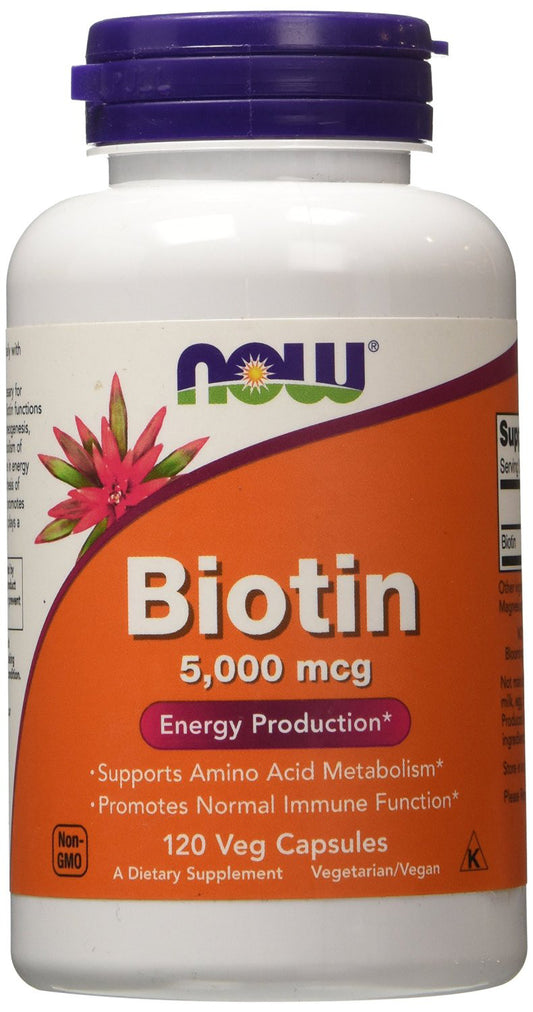 NOW Foods Biotin 5000mcg 120 vcaps