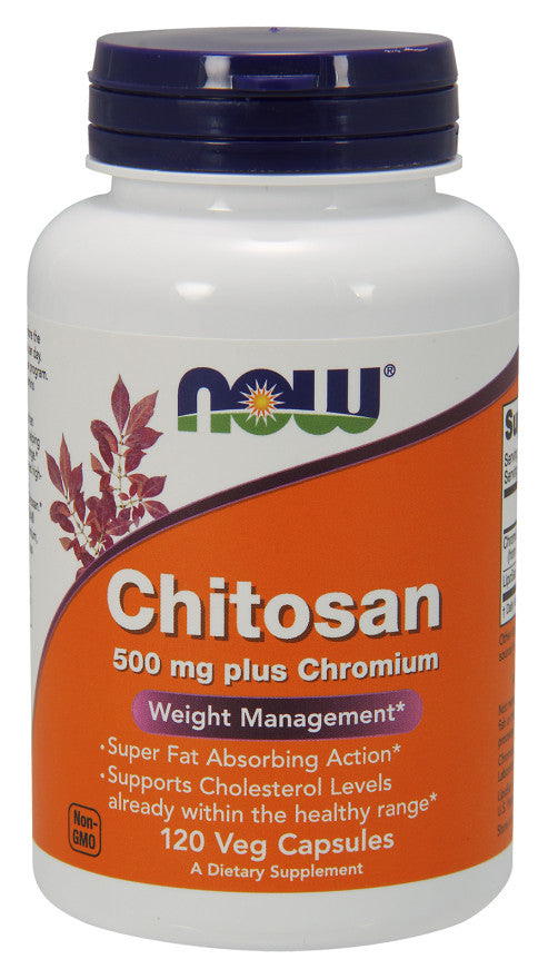 NOW Foods Chitosan 500mg Plus Chromium 120 vcaps