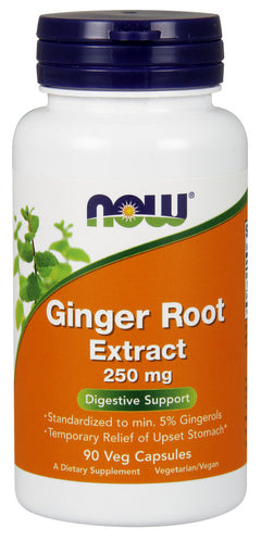 NOW Foods Ginger Root Extract 250mg 90 vcaps