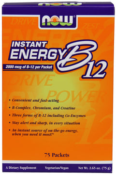 NOW Foods Vitamin B-12 Instant Energy 75 packets