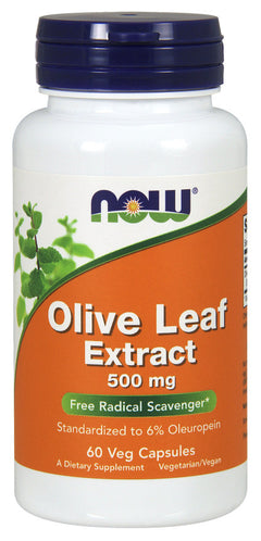 NOW Foods Olive Leaf Extract 500mg 60 vcaps