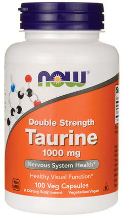 NOW Foods Taurine 1000mg Double Strength 100 vcaps