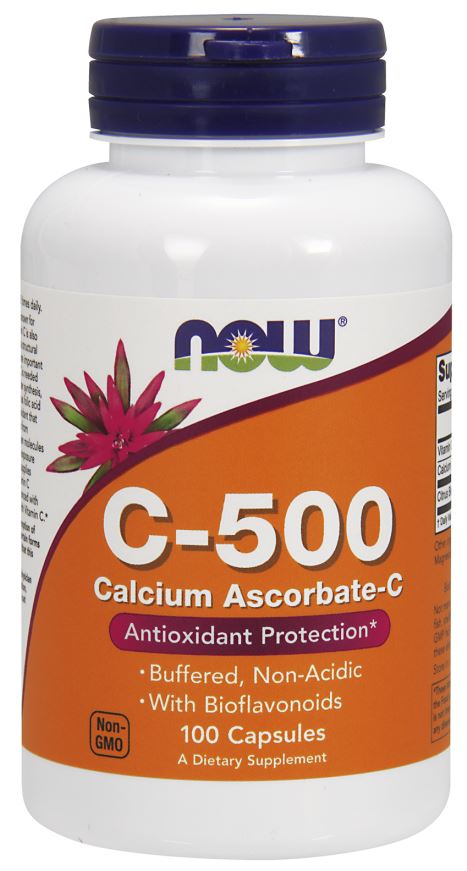 NOW Foods Vitamin C-500 Calcium Ascorbate-C 100 caps