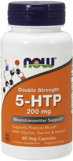 NOW Foods 5-HTP with Glycine Taurine & Inositol 200mg 60 vcaps
