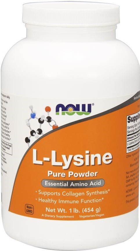 NOW Foods L-Lysine 1000mg (Powder) 454g