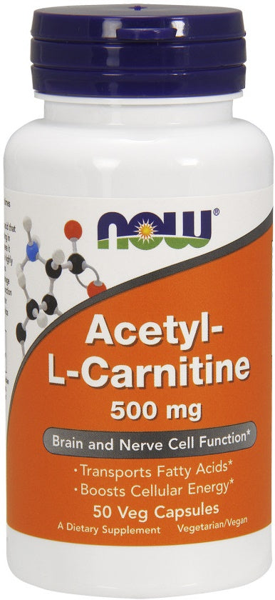 NOW Foods Acetyl-L-Carnitine 500mg 50 vcaps
