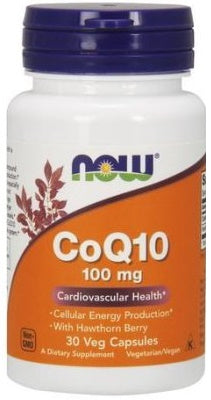 NOW Foods CoQ10 with Hawthorn Berry 100mg 30 vcaps