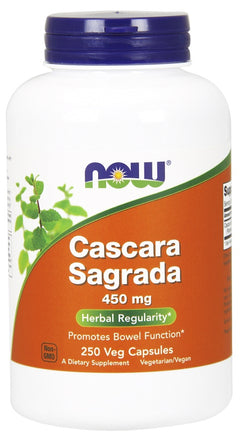 NOW Foods Cascara Sagrada 450mg 250 vcaps