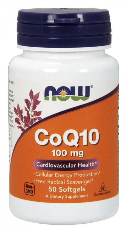 NOW Foods CoQ10 100mg 50 softgels