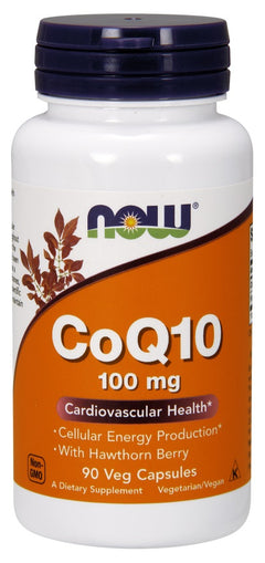 NOW Foods CoQ10 with Hawthorn Berry 100mg 90 vcaps