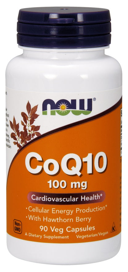 NOW Foods CoQ10 with Hawthorn Berry 100mg 90 vcaps