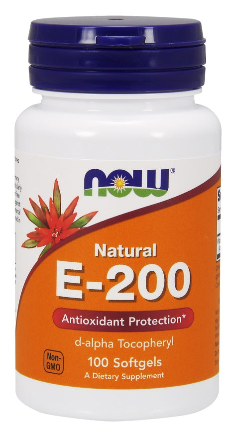 NOW Foods Vitamin E-200 Natural 100 softgels