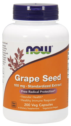 NOW Foods Grape Seed Standardized Extract 100mg 200 vcaps