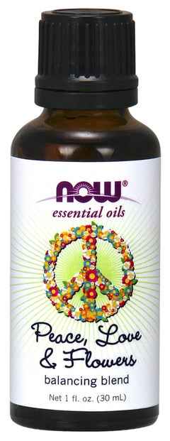NOW Foods Essential Oil Peace Love & Flowers Oil Blend 30 ml