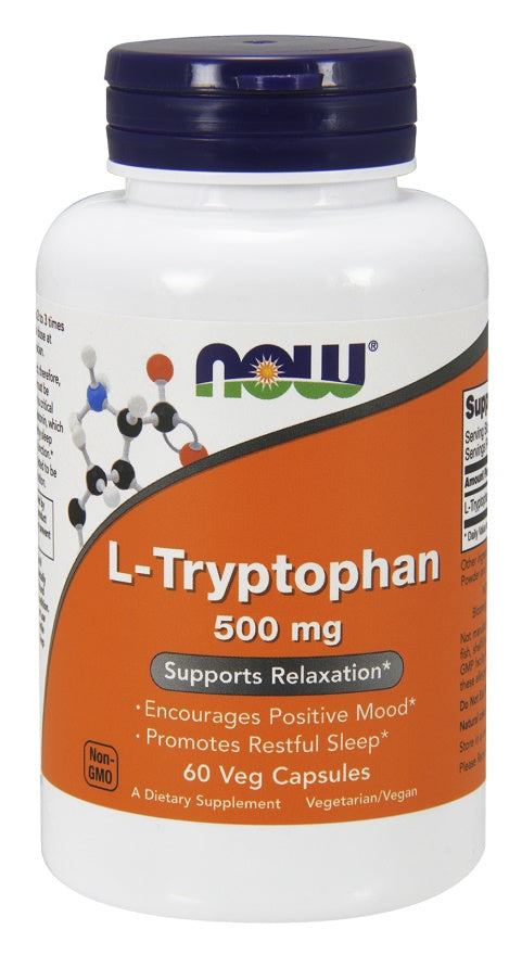 NOW Foods L-Tryptophan 500mg 60 vcaps