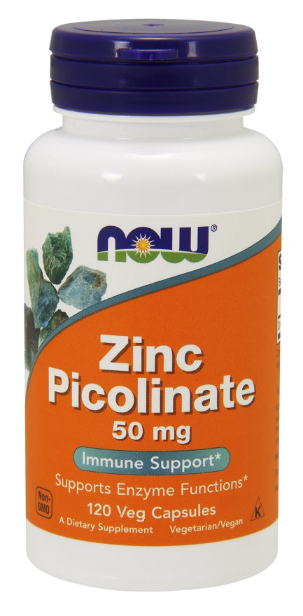 NOW Foods Zinc Picolinate 50mg 120 vcaps