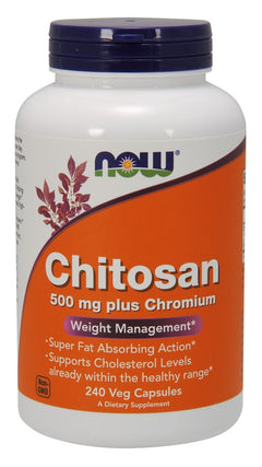 NOW Foods Chitosan 500mg Plus Chromium 240 vcaps