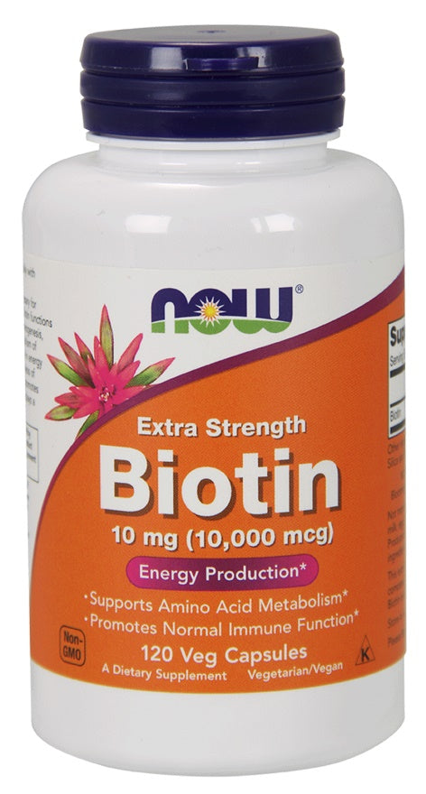 NOW Foods Biotin 10mg Extra Strength 120 vcaps