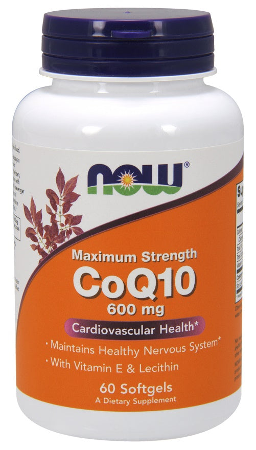 NOW Foods CoQ10 with Lecithin & Vitamin E 600mg 60 softgels