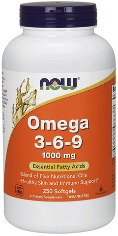 NOW Foods Omega 3-6-9 1000mg 250 softgels