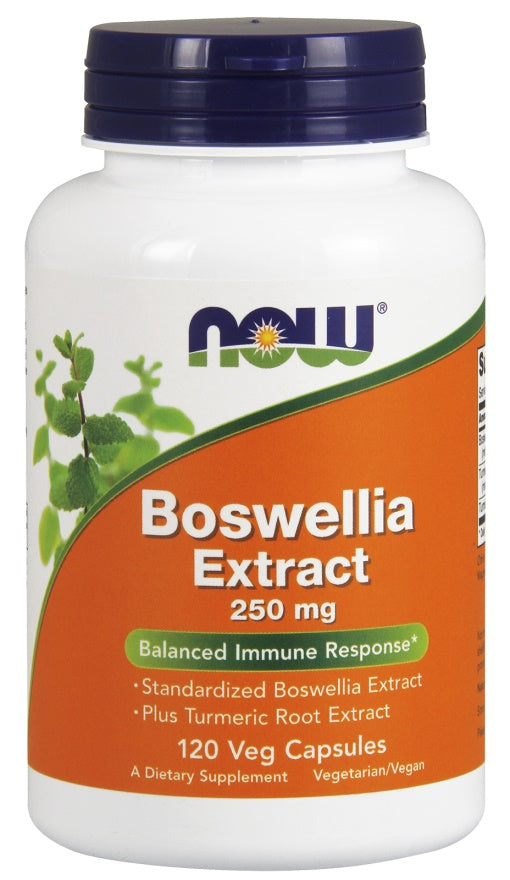 NOW Foods Boswellia Extract Plus Turmeric Root Extract 250mg 120 vcaps