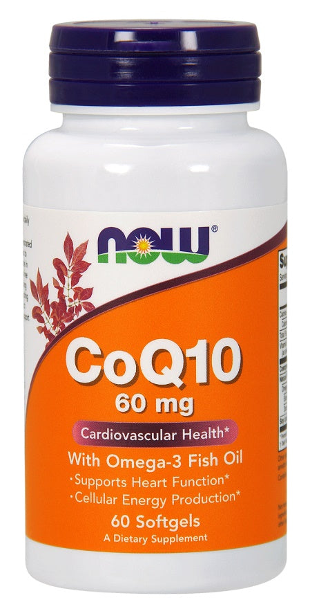 NOW Foods CoQ10 with Omega-3 60mg 60 softgels
