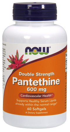 NOW Foods Pantethine 600mg Double Strength 60 softgels