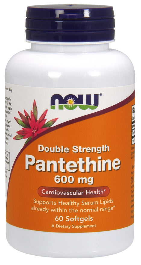 NOW Foods Pantethine 600mg Double Strength 60 softgels