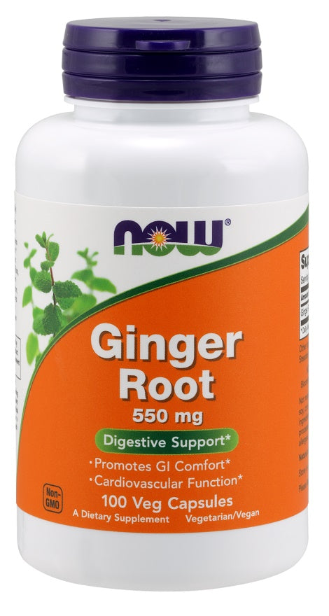 NOW Foods Ginger Root 550mg 100 vcaps