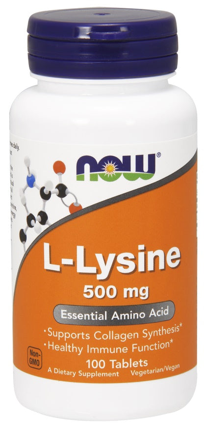 NOW Foods L-Lysine 500mg 100 tablets