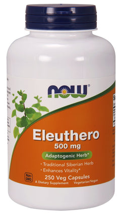 NOW Foods Eleuthero 500mg 250 vcaps