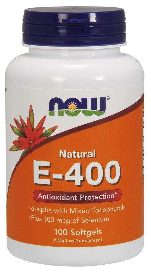 NOW Foods Vitamin E-400 IU with Selenium 100 softgels