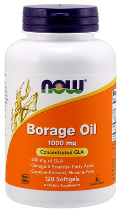 NOW Foods Borage Oil 1000mg 120 softgels
