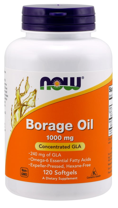 NOW Foods Borage Oil 1000mg 120 softgels