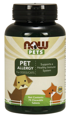 NOW Foods Pets Pet Allergy 75 chewable tablets