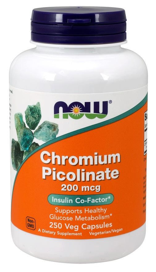 NOW Foods Chromium Picolinate 200mcg 250 vcaps