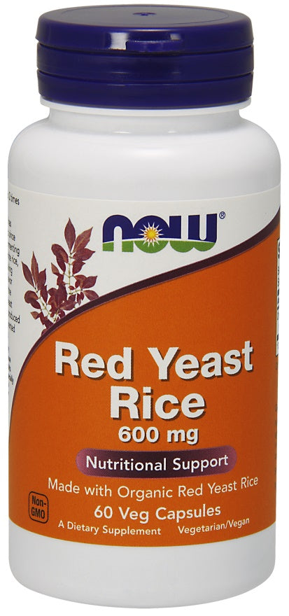 NOW Foods Red Yeast Rice 600mg 60 vcaps