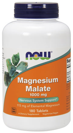NOW Foods Magnesium Malate 1000mg 180 tabs