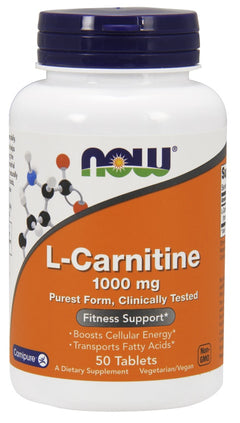 NOW Foods L-Carnitine 1000mg 50 tabs