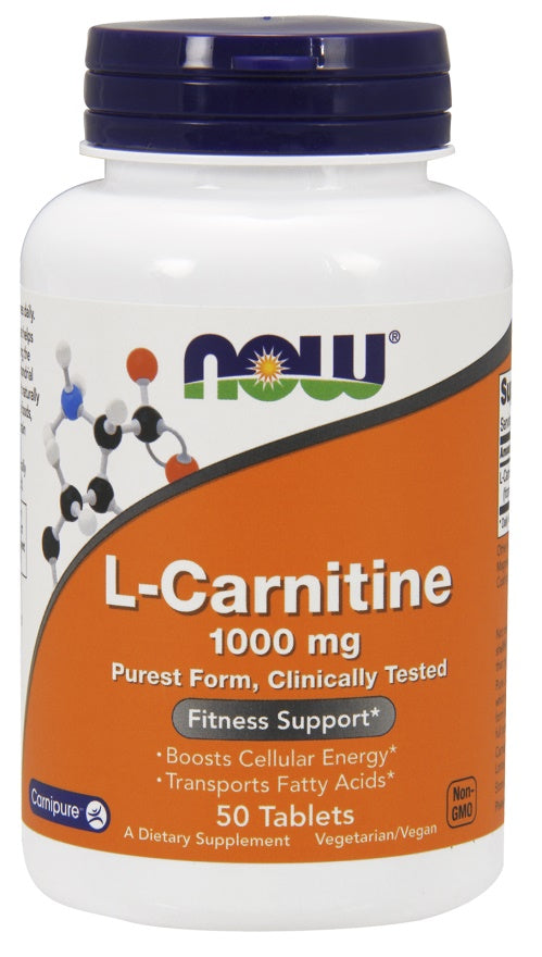 NOW Foods L-Carnitine 1000mg 50 tabs